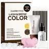 CLIONE PRIME Korean Lash Color At Home Kit - Brow Color Professional, Eyebrow Color Kit with Vitamin C, Fuller & Bold, Long Lasting, Safe & Gentle, Perfect for Lash Lamination