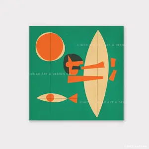 In Between Sets - 12x12 Limited Edition Giclee Print