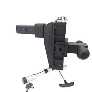 Garvee Adjustable Trailer Hitch Ball Hitch Fits 2.5-Inch Receiver, Tow Hitch Dual Ball(2" x 2-5/16"), 6-Inch Drop/Rise Ball Mount Hitch w/Anti-Theft Pin for Truck Trailer RV Camper