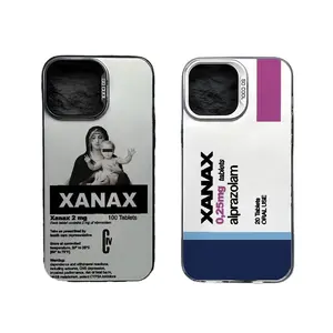 C-Chill Pill XANAXS phone Cases For iPhone 17 16 15 14 13 12 Promax Pro Plus, hard shell protection ,Unique design,best Gift