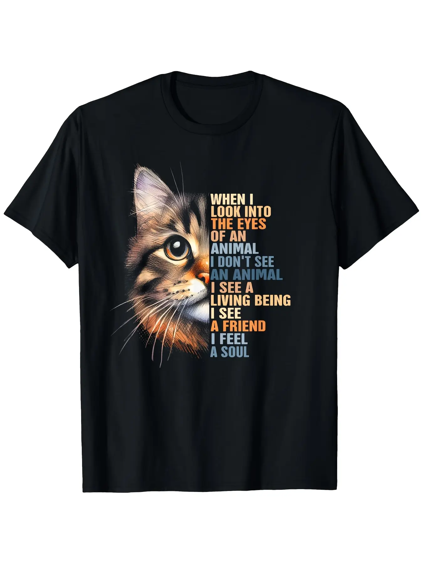 Cat Rescue Adoption T-Shirt - Humorous Graphic Tee unisex soft cotton short sleeve t shirt, vintage graphic casual tee for men women teens, perfect birthday holiday gift for camping travel gym daily street casual wear
