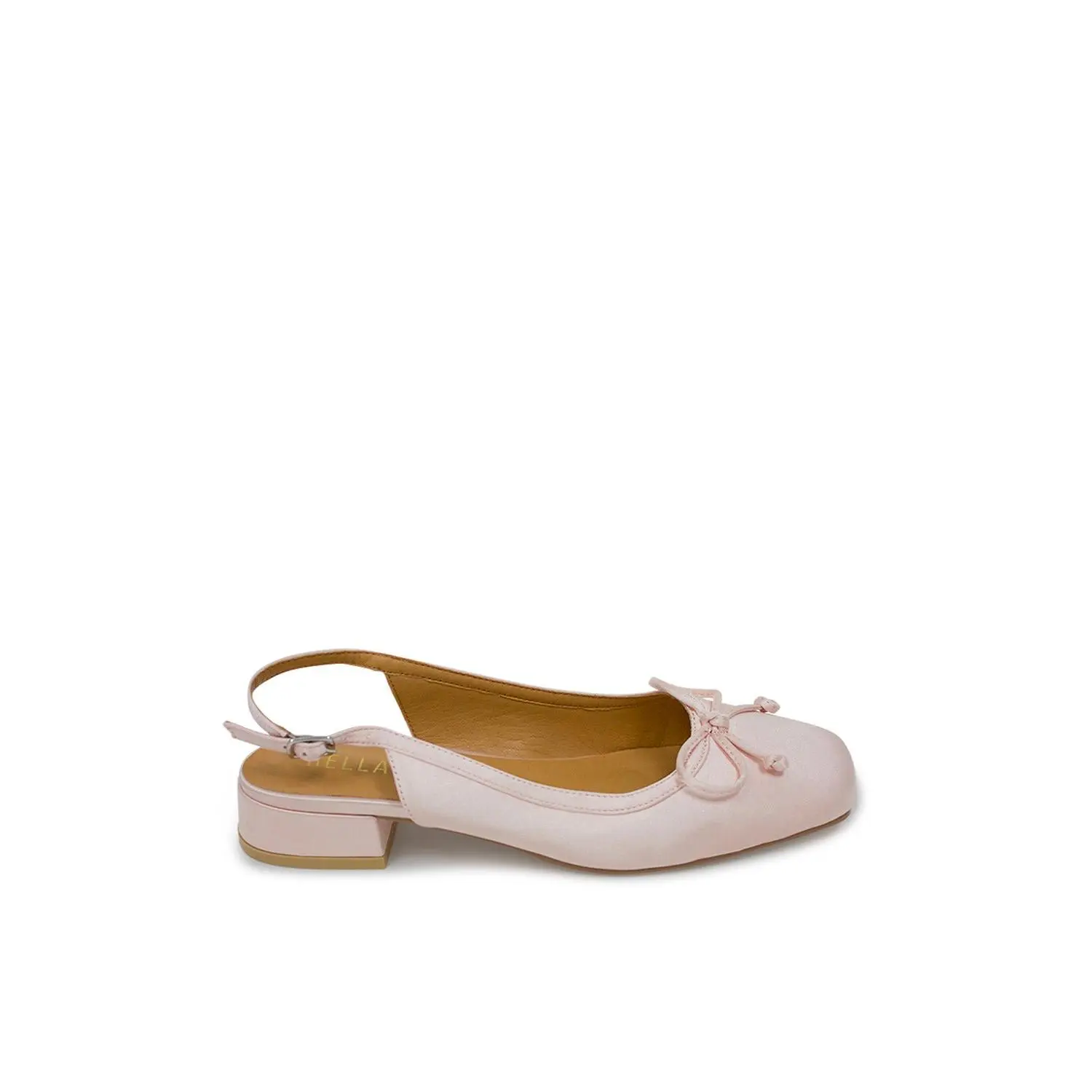 Iris Slingback Ballet Flat - Pink Satin Iris Slingback Ballet Flat - Pink Satin