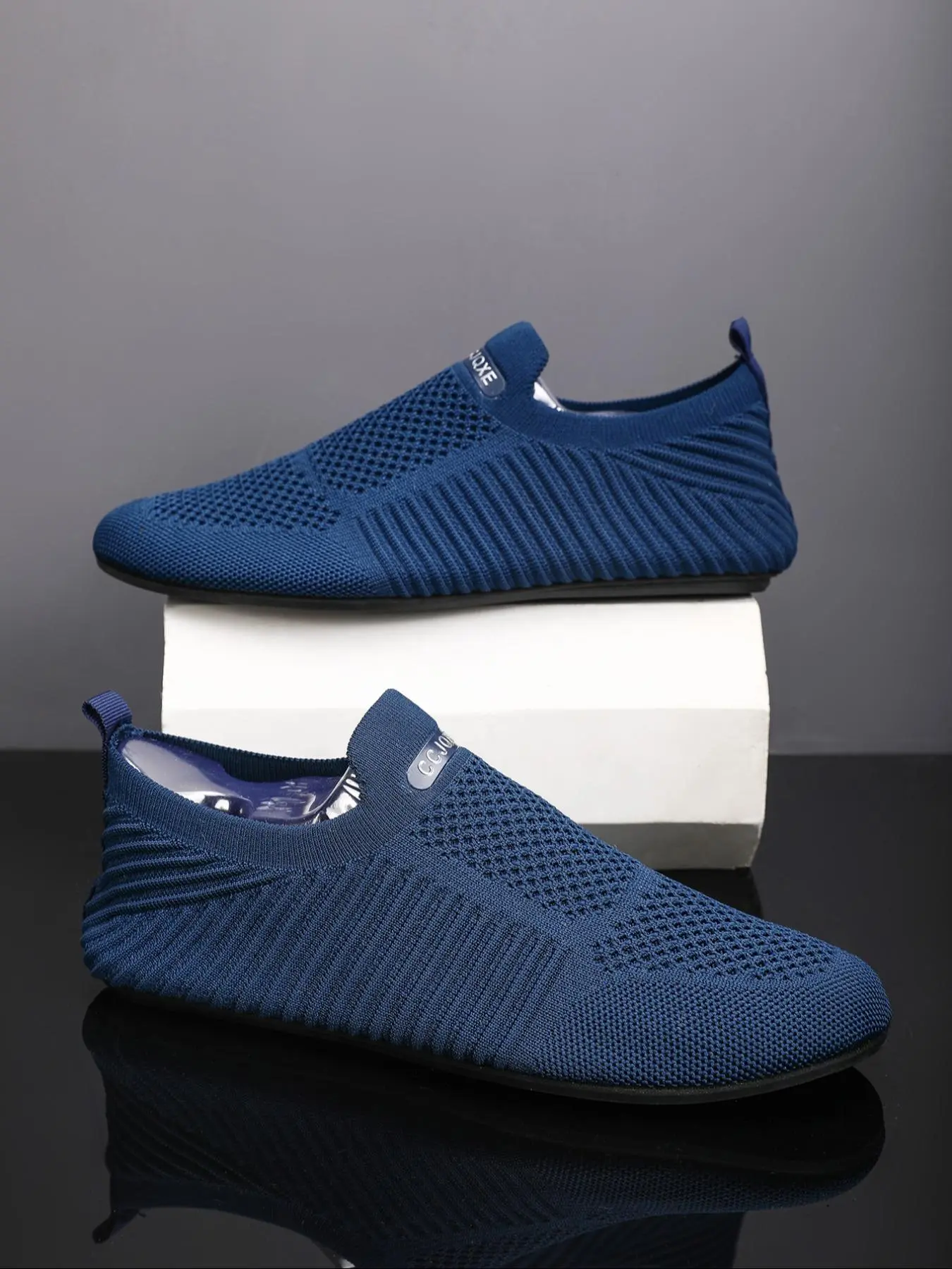 Men's Sporty Lace Up Walking Shoes, Casual Comfortable Breathable Mesh Workout Sneakers, Fashionable Shoes for Daily Wear