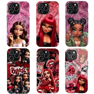 Y-Y2k bratz Girl fashion Phone Case,Rich Girl Phone Case,for iPhone 16 15 14 13 12 11 17Pro Max,for Samsung S25 S24 S23 S22 Ultra,Protective Cover,give her/him a gift for Christmas and Thanksgiving