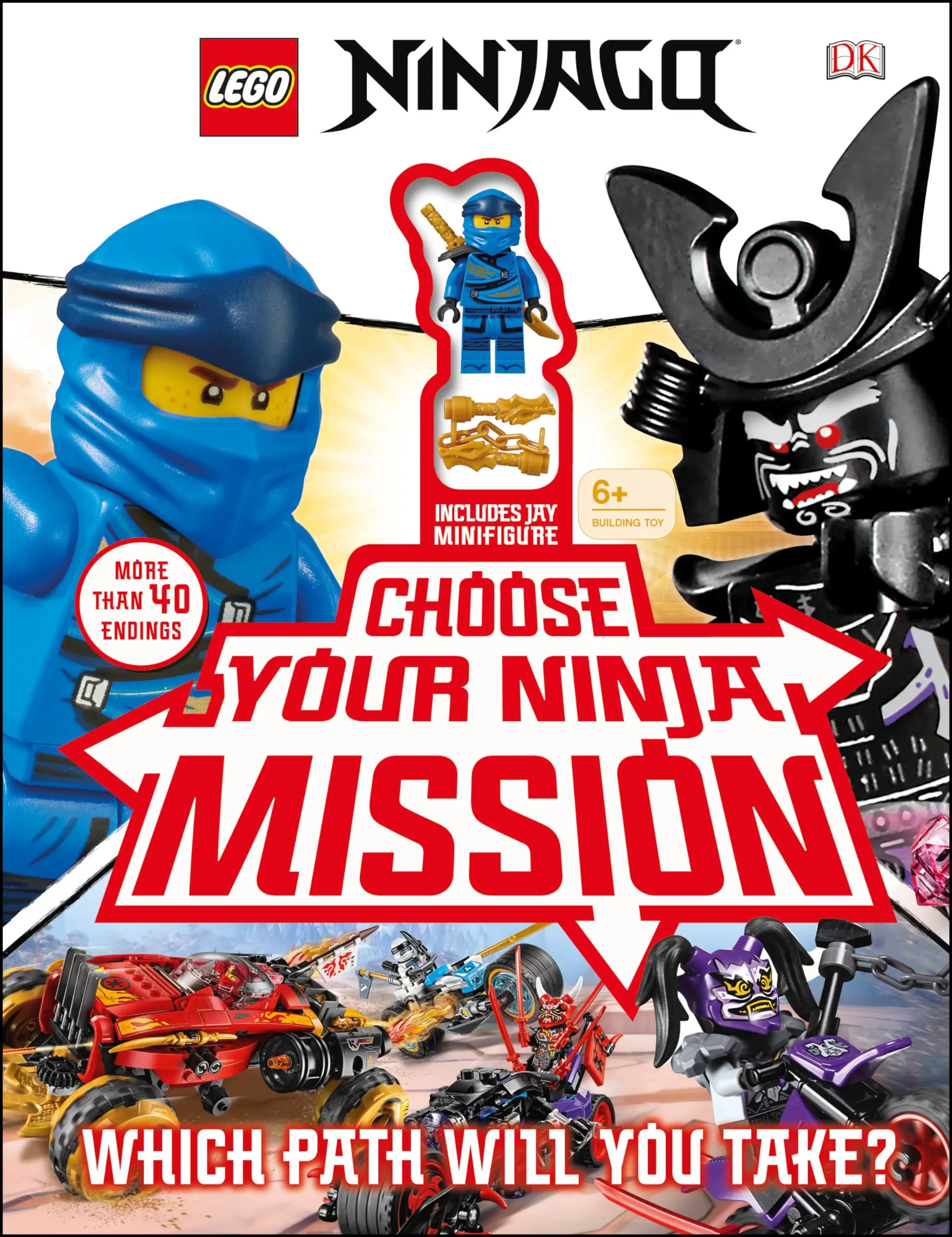 Lego Ninjago Choose Your Ninja Mission: With Ninjago Jay Minifigure -- Simon Hugo - Hardcover