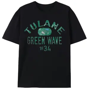 Tulane Green Wave 1834 Men’s Graphic Tee |   Unisex College Sports Alumni Casual T-Shirt |   Summer Game Day Gift