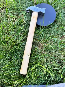 12" Horse Hoof Nail Farrier Tool Shoe Wooden Handle Octagon Nail Driving Hammer