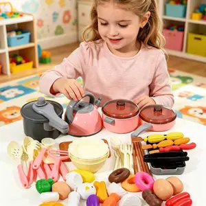Kitchen Playset Cooking Toy Set, Realistic Simulation Toys, Fun Role-Playing Game for Kids, Educational & Entertaining