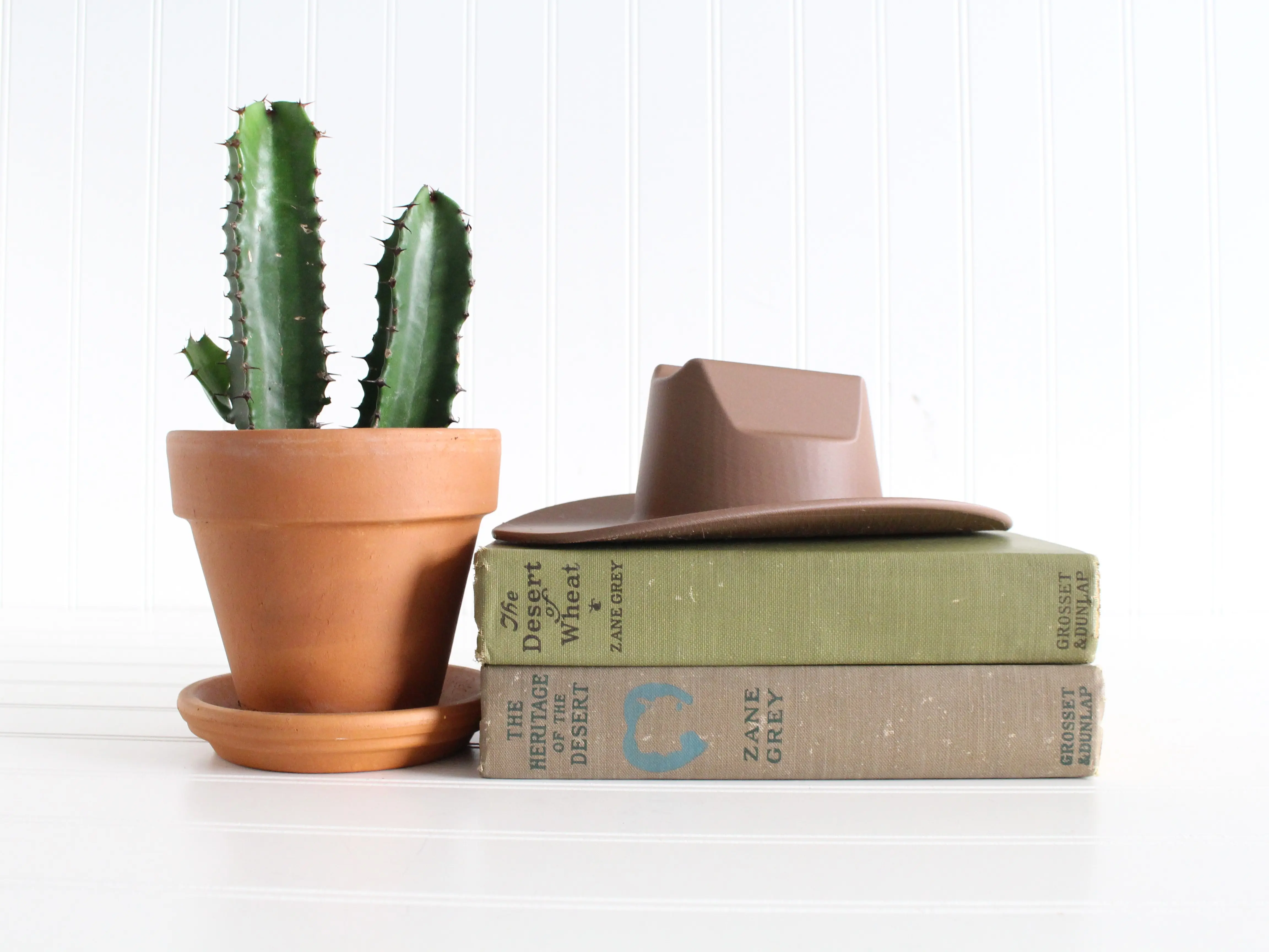 Cowboy Hat Figurine - Country Western Home Decor