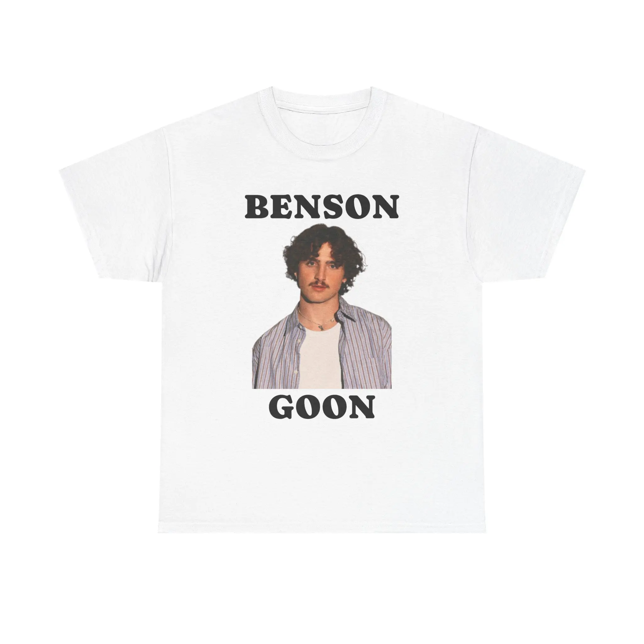 Benson Goon Unisex Cotton Tee | Casual Streetwear, Gift for Fans, Everyday Wear, Viral Trend Apparel, Graphic Tee