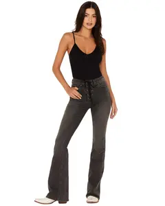 Idyllwind Women's Twelve South Wash Down High Risin Lace-Up Bootcut Jeans - Iwfa22j88