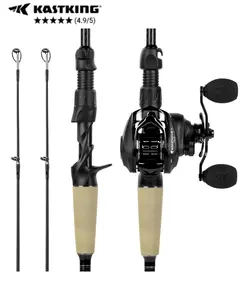KastKing Spartacus II Plus Spinning & Casting Rod, IM6 Graphite Blank, Twin-Tip 2-Piece, Zirconium Guides, No-Slip Grip SummerVibes