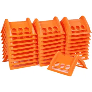30 Pack Plastic Corner Protectors and Edge Protectors for Flatbed Trucks, Compatible with 4 Inch Ratchet Straps, Cargo Load Guard