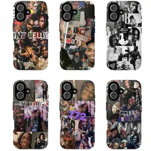 YNW Melly Rap Collage Tough Phone Case Suitable for iPhone 17-11 Pro Max/Plus and  Samsung Galaxy S23-25
