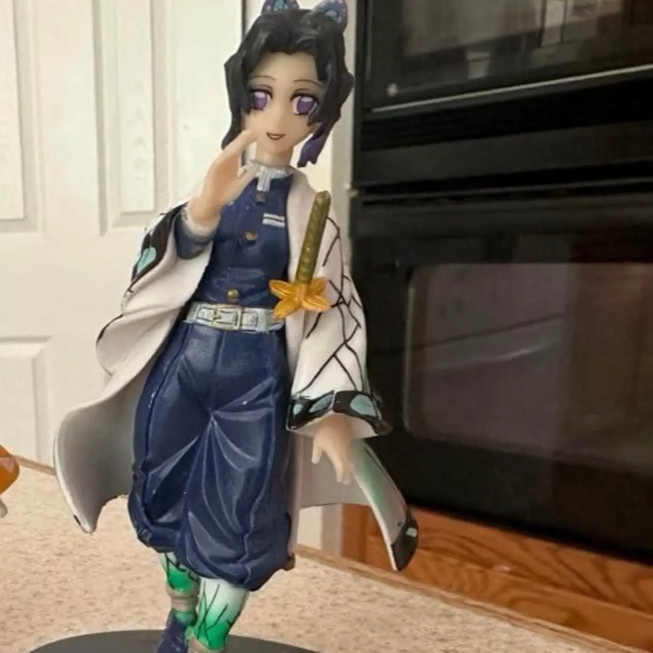 Anime Demon Slayer Kimetsu No Yaiba Kochou Shinobu Statue PVC Hashira Figure