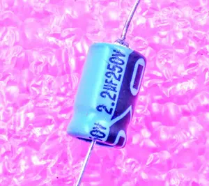2.2uF 250V, Axial Electrolytic Capacitor, Polarized, Tolerance ±20%
