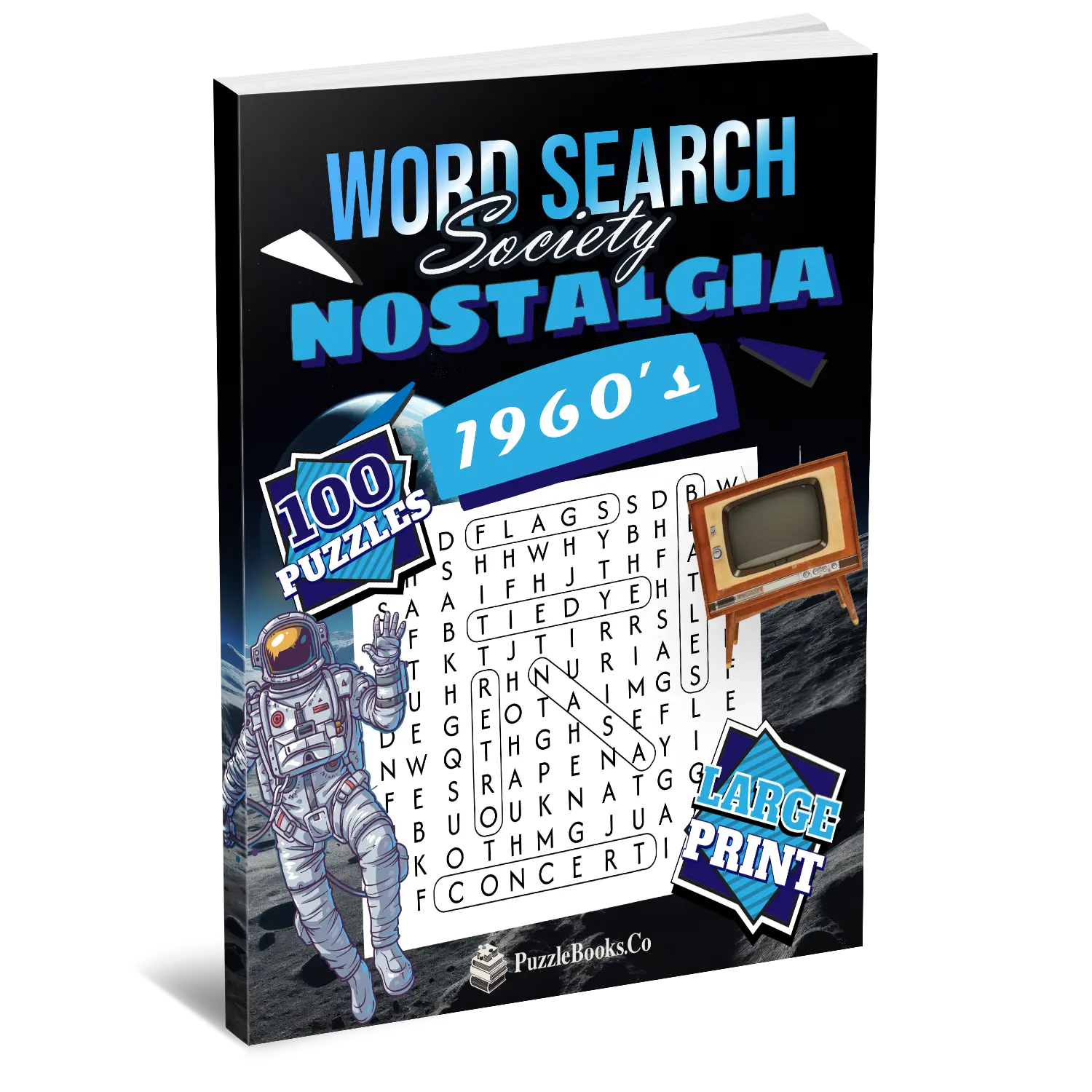 Word Search Society - 1960's Nostalgia [Large Print]