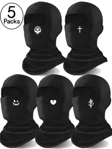 5pcs Ski Mask for Men & Women, Balaclava Face Cover, Shiesty Mask Sun Protector, Lightweight for Motorcycle & Snowboard