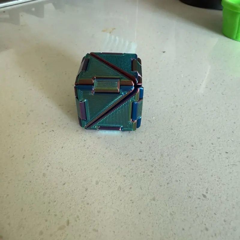 Origami Folding Fidget Cube, Magic Cube Toy for Hobbies & Puzzles