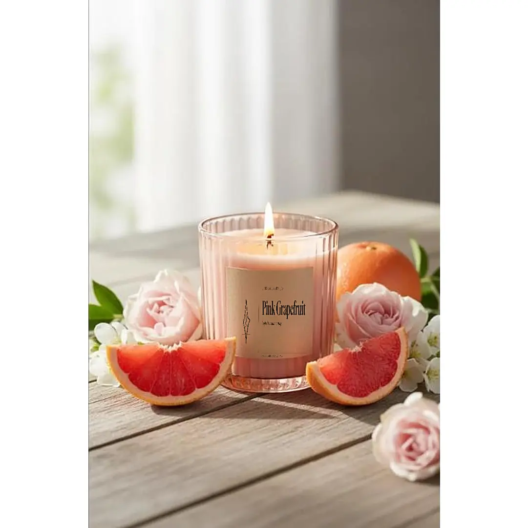 Pink Grapefruit Soy Candle
