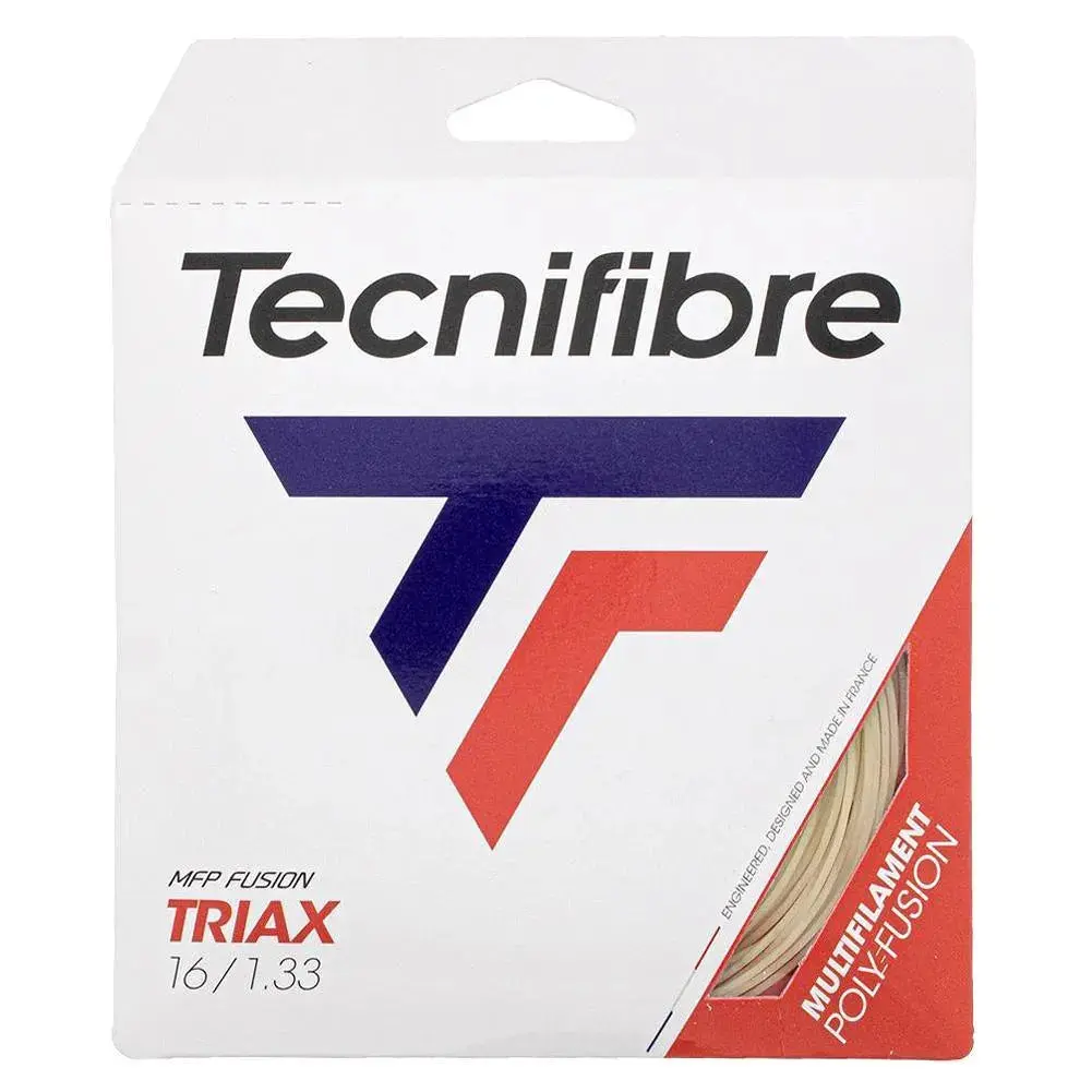 Natural Multifilament Tennis String for Control Play - Durable Polyurethane Hybrid, Shock Absorbent - 16G/17G Gauge, 40ft Length, Fiber, Shock Absorbs, 15% Firmer Stringbed, 15% More Shock Absorbent