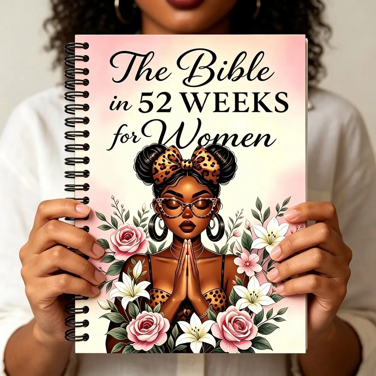 The Bible in 52 Weeks for Women, 52-Week Spiral Binding Bible Study Guide, Spiritual Growth Inspirational Devotional Book, Includes Prayer and Reflection Pages, Structured Plan, Insights