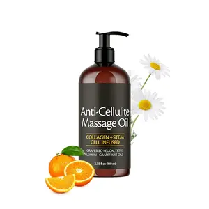 Naturals Cellulite Massage Oil 100 ml - Smooth the Appearance of Cellulite - Body Care & Skin Care Massage Oil - Topical Collagen and Plant Stem Cell Body Oil - Soothing Body Oil