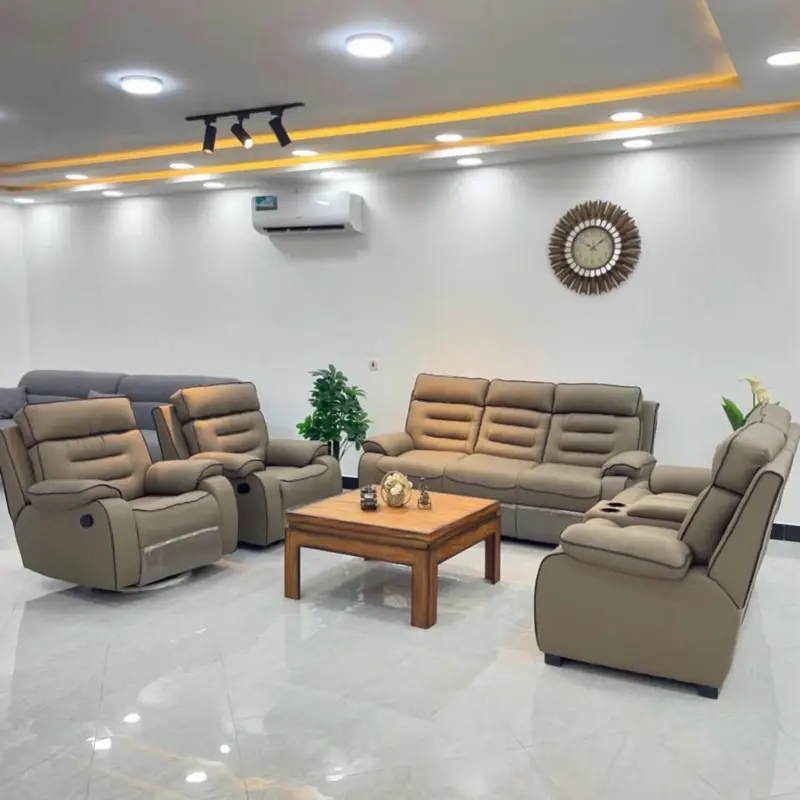 Luxury Recliner Sofa Set 3.2.1.1 Recliners on 1.1 for ultimate comfort & relaxation