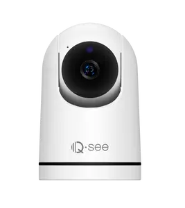 QSEE 2MP Indoor Pan/Tilt Smart Security Camera, 1080P HD Dog Camera 2.4GHz Wi-Fi with Night Vision, Motion Detection, Cloud & SD Card Storage, 2-Way Audio, Phone APP Control, Smart Home Camera Device Hestia