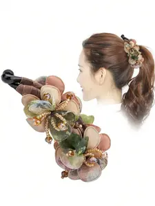 Elegant Women's Non-Slip Hair Banana Clip Headband, Flower Hair Clip, Prom Mom Hair Clip Original, Classic Design, Perfect for Styling, Comfortable Fit, Ideal for Daily Use