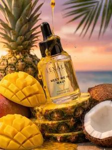 Meet Me In Maui Perfume Oil - 30 ml - Women's Fragrance Oil - Ripe Banana - Juicy Pear - Tropical Fruit Accord - Creamy Coconut - Exotic Jasmine - Soft White Florals - Sandalwood - Vanilla - Amber