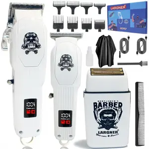 Professional Cordless Hair Clipper Set, Hair Clippers, 1 Set Electric Hair Trimmer & Accessories, Professional Beard & Hair Trimmer for Men, Barber, Stylist, Barbershop, Salon