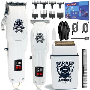 professional cordless hair clippers, electric foil shavers razor & beard hair trimmer kit, hair cut machine for home, barber equipment, hair cutters, trimmer set, adjustable barber kit, cordless cordless rechargeable clippers, adjustable barber kit