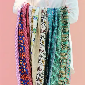 Handmade Reclaimed Silk Beach Wrap - Boho Cover Up and Spring Glow Up