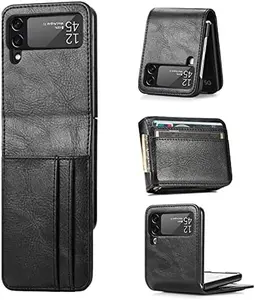 Wallet Case for Samsung Galaxy Z Flip 3 Case, Samsung Z Flip 3 5G (2021) Case, Z Flip 3 Leather case with Card Holder