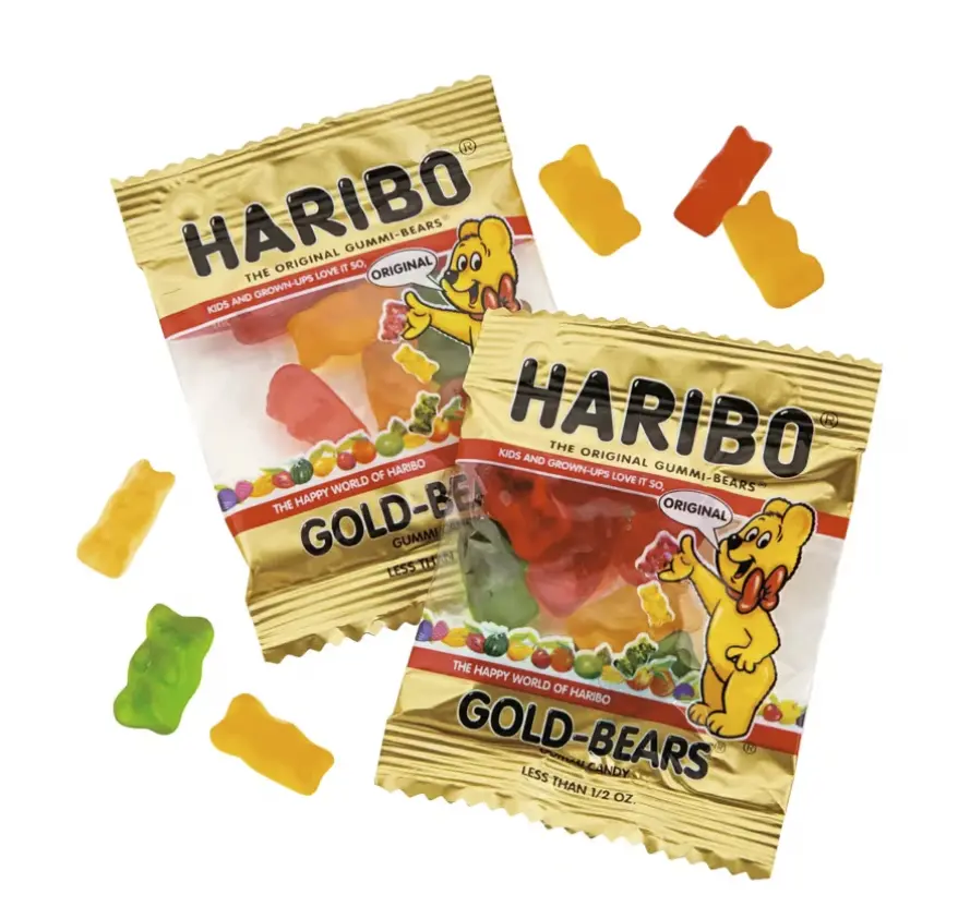 15 oz. Classic Gold Fruit Gummi-Bears Mini Packs - 37 Pc.