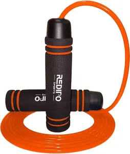Redipo Premium Weighted Jump Rope (1LB) Thick Speed Cable with Solid Core with Memory Foam Handles for Cadio, Boxing, MMA, Fitness Workouts Changfa
