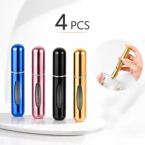 Bottom Fill Travel Perfume Atomizer, Refillable Portable Perfume Spray Bottle, Leakproof Mini Fragrance Dispenser for Travel & Daily Use