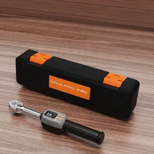 High-precision digital torque wrench, 3/8-inch drive, 3-60 Nm adjustable range, two-way ratchet, with visual and audible alarms, data storage function - durable plastic/metal construction, precision torque tool | ergonomic handle | digital display wrench