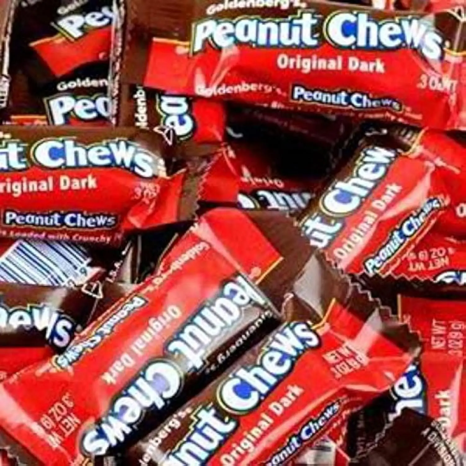 Original Dark Chocolate Goldenberg's Peanut Chews, 2 Lbs