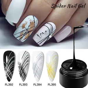 8ML Spider Gel Nail Polish, Summer Glitter Wire Liner Drawing Painting Gel Varnish for Home Salon Nail Art Design Manicure Cosmetic