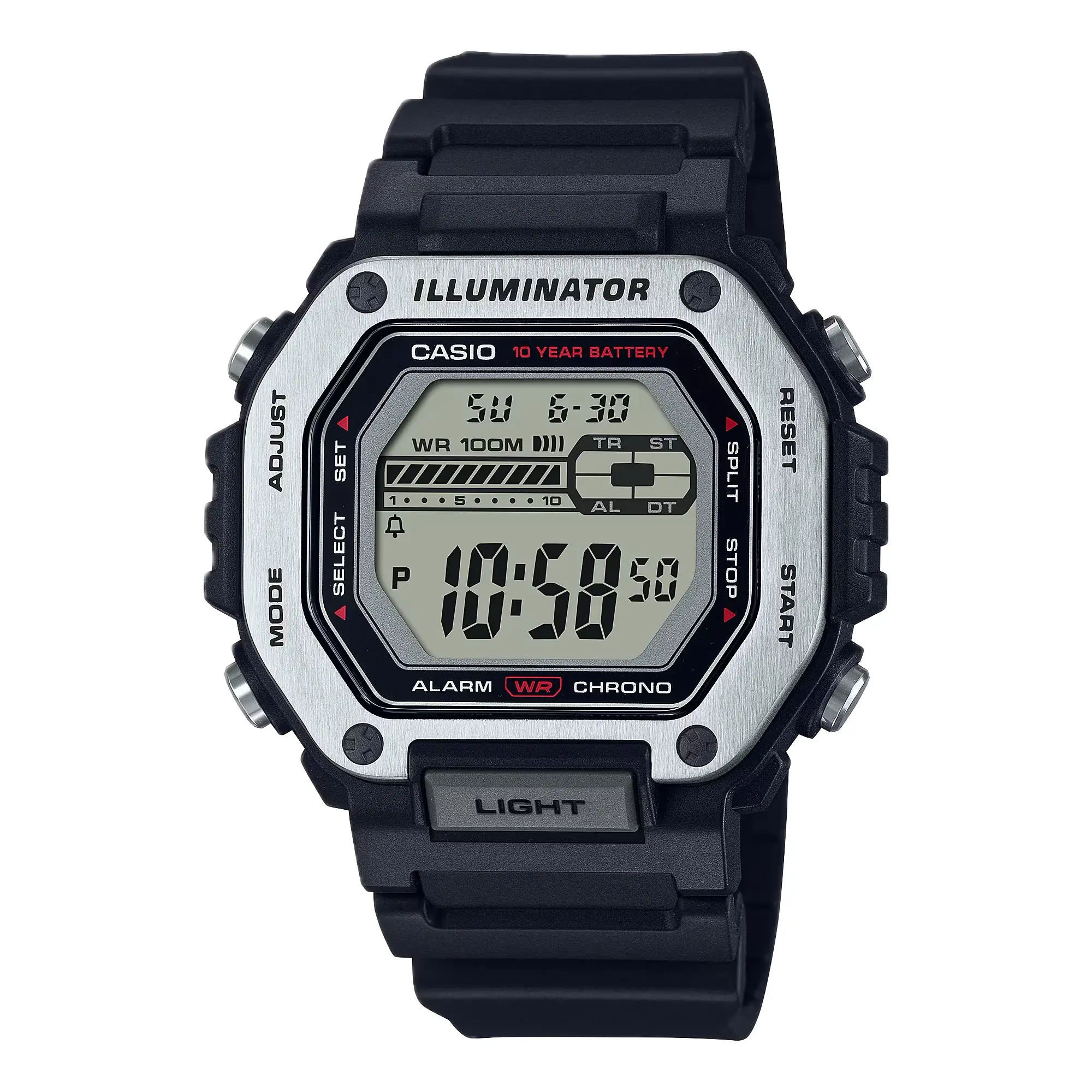 Casio Men's Heavy-Duty Digital Sport Watch with Black Dial - MWD-110H-1AV