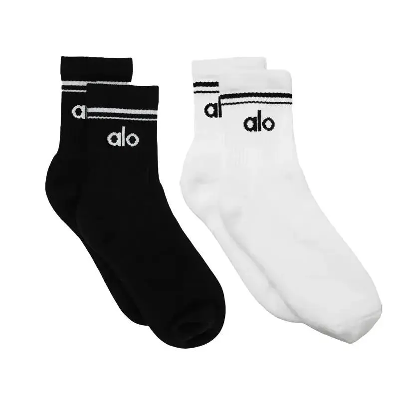 Unisex Half-Crew Throwback Sock - Black/White