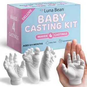 Luna Bean Baby Casting Kit 4pc – Mother's Day Gift, Newborn Keepsake, & Baby Shower Gift