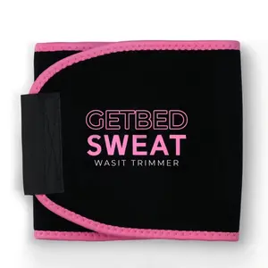 Neoprene Waist Trimmer Trainer Belt, Black/Pink CR Neoprene with Neo-Sweat Technology for High Intensity Training & Gym Workouts & Fitness Layer Waist Trainer Belt unisex body band choose color Resistance Ankle Attachment adjustable