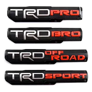 Car Stickers Fender Badges Side Emblems Toyota TRD Upgrades Fender Vents Toyota Tundra TRD Pro Fender Badge Tundra TRD Sport Fender Emblem TRD Pro Side Fender Decals for Tundra Tundra TRD Bro Fender Badge Set TRD Sport Side Emblems for Toyota Tundra