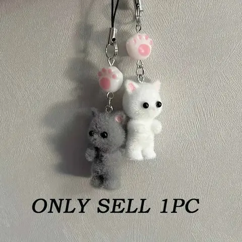 Cute Cat Design Phone Chain, Cute Phone Decorative Lanyard, Fashion Phone Charm for Women & Girls, Mobile Phone Decoration Accessories, Phone Accessory, Cell Phone Charm