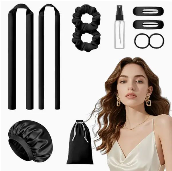 New heatless curling iron set, big wave lazy curling iron, curling tool New heatless curling iron set, big wave lazy curling iron, curling tool
