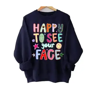 Happy To See Your Face Teacher Shirt, Hand Drawn Colorful Doodle Stars Messy Teacher Shirt, Teacher Shirt, 1st Day Of School Teacher, Trendy Teacher Back To School Shirt, Gift For Teacher