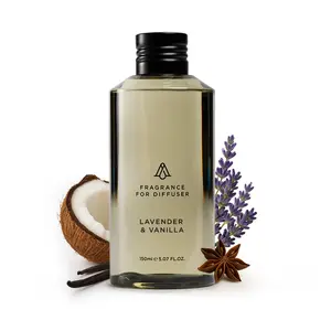AromaPlan Lavender & Vanilla - AP088 Scented Home Fragrance Oil Coconut, Floral Scents, Peach Option, 12-Month Long-Lasting Room Diffuser Freshener, Home Care Supplies Lavender Scented Oils